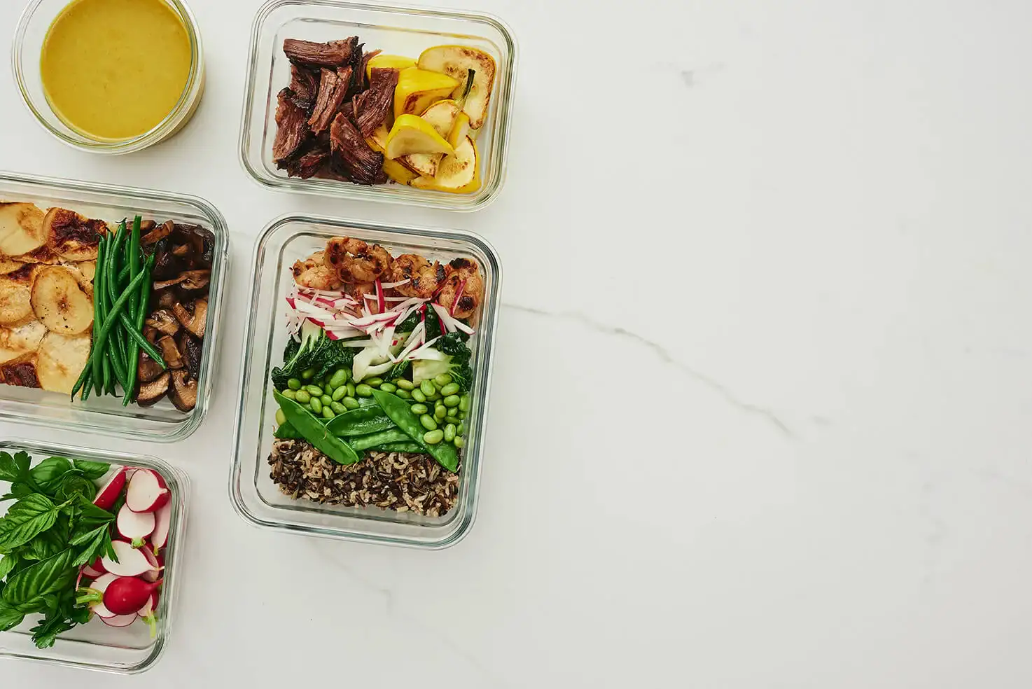 Plats en verre réutilisables